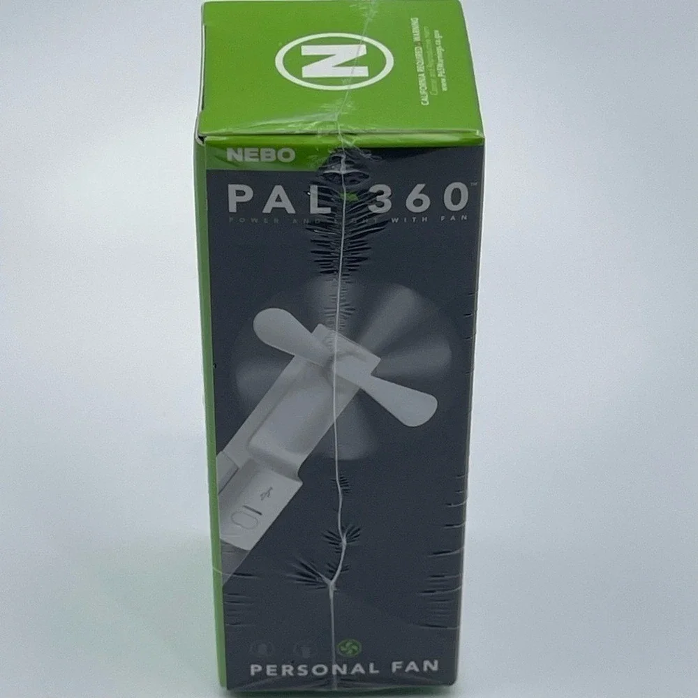 NEBO PAL-360 Power Bank Light Fan USB-C Rechargeable New